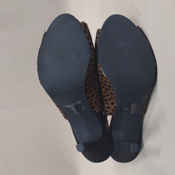 Moda Spana Y2K Animal Leopard Print Women's Peep Toe Pump Heels Shoes - Picture 5 of 8